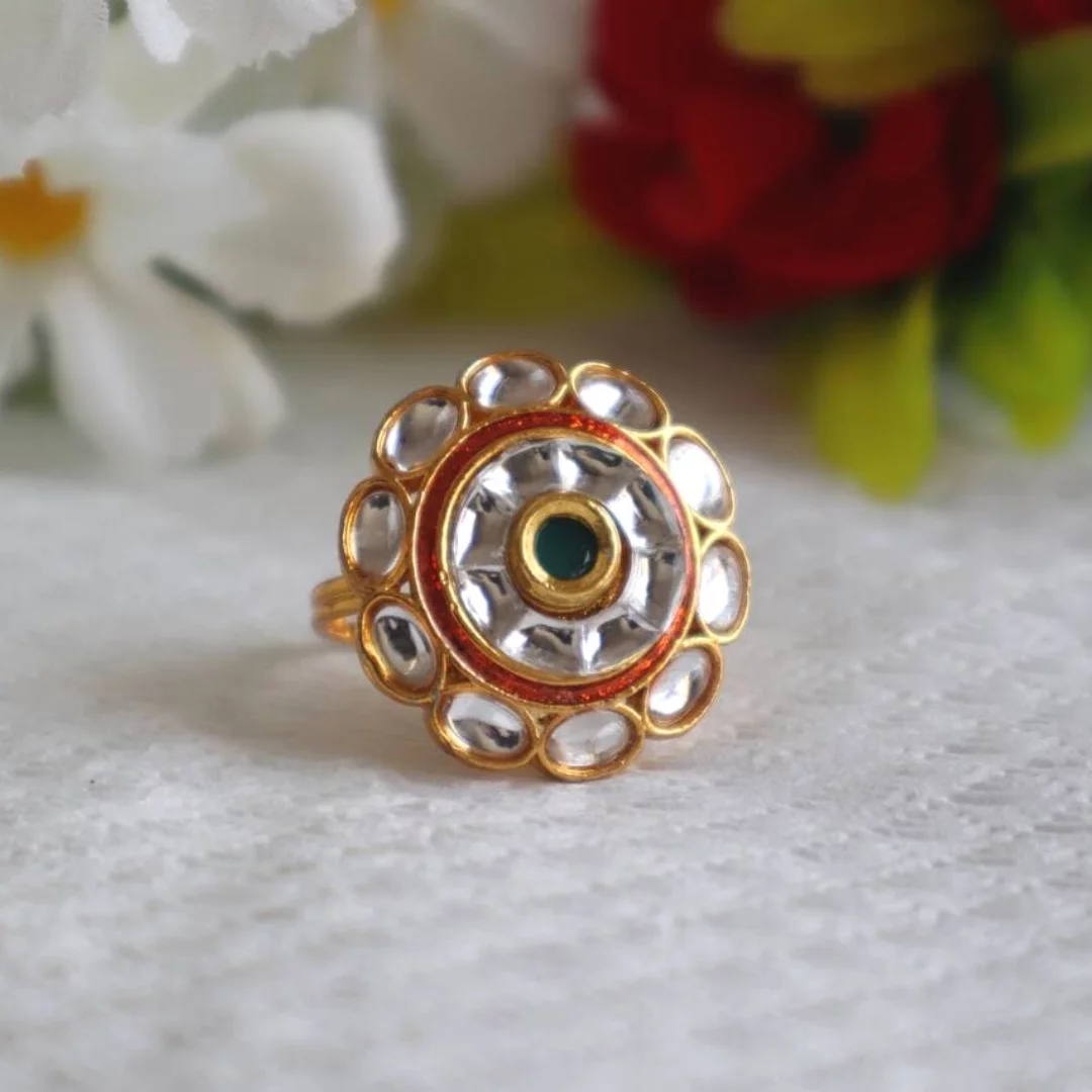 Kundan Adjustable Rings