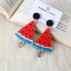 Watermelon Slice Earrings