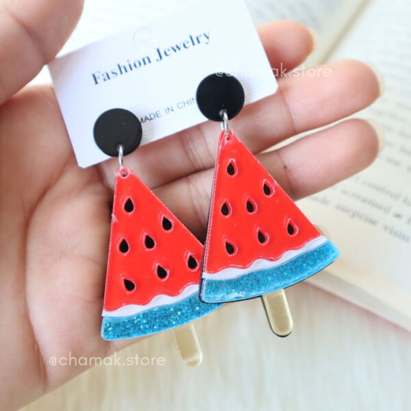 Watermelon Slice Earrings- Fruit Earrings