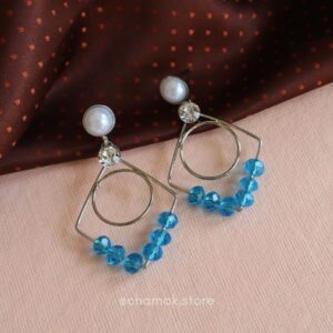 Blue Crystal Fashion Earrings