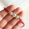 White Evil Eye Rakhi