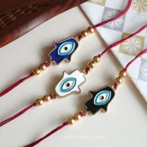 Hamsa Evil Eye Rakhi