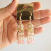 Pink Meenakari Jhumka