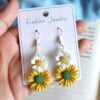 Double Layer Flower Earrings