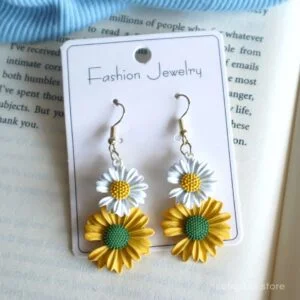 Double Layer Flower Earrings