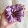 Amethyst Satin Scrunchie