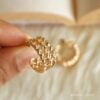 Ivy- Golden Hoop Earrings