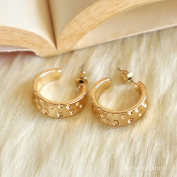 Eva- Golden Hoop Earrings