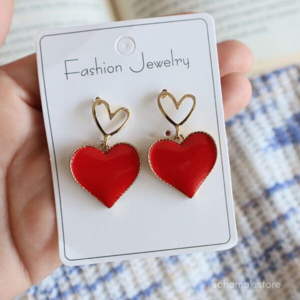 Red Heart Earrings