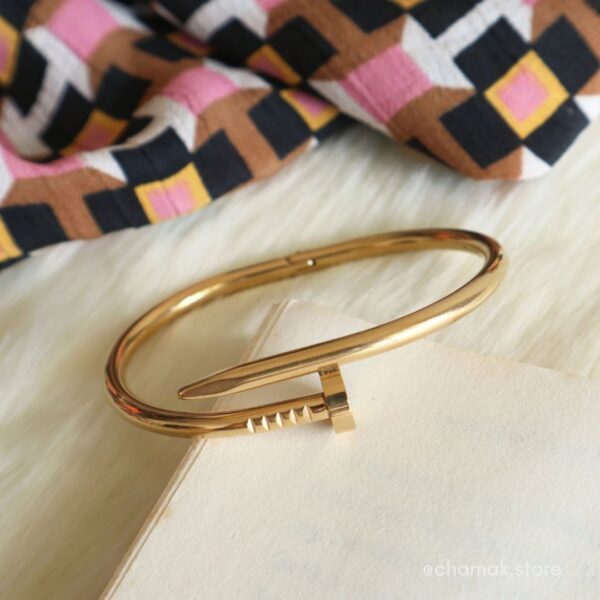 Cartier Nail Stainless Steel Gold Bracelet