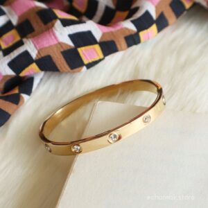 Cartier Love Stainless Steel Gold Bracelet