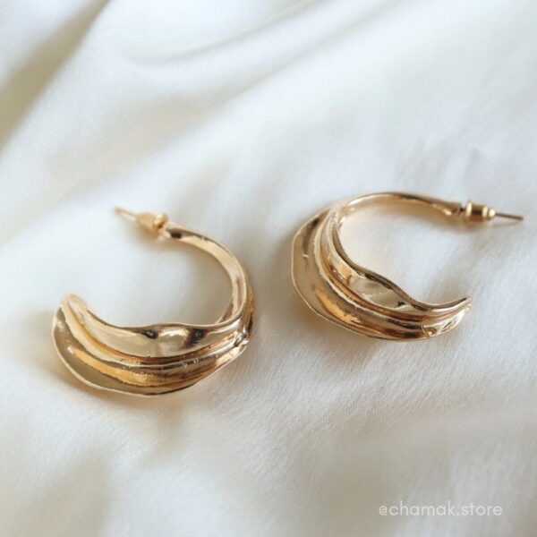 Athena- Gold Hoop Earrings