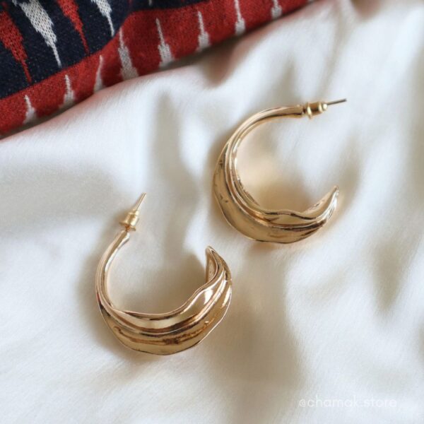 Athena- Gold Hoop Earrings