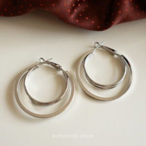 Diana- Silver Stainless Steel Hoops