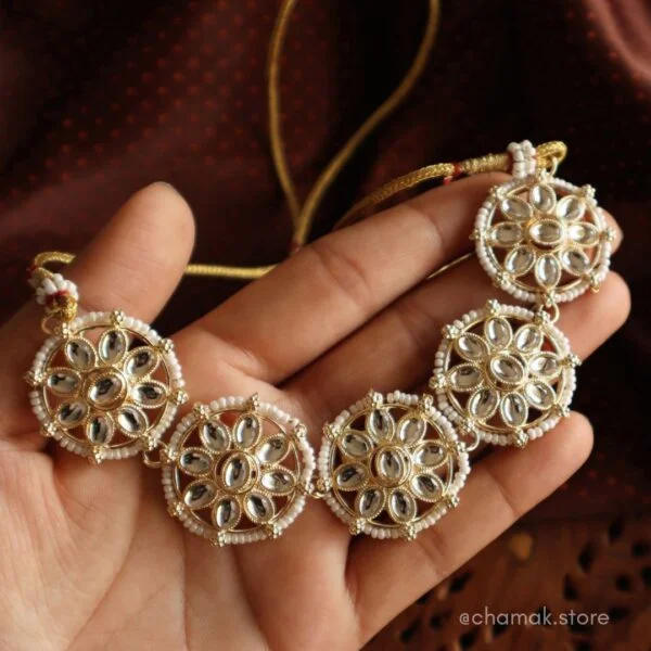 Beautiful Kundan Choker With Earrings