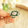 TASHI- Green Kundan Meenakari Ring