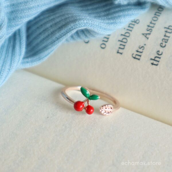 Cute Quirky Cherry Ring