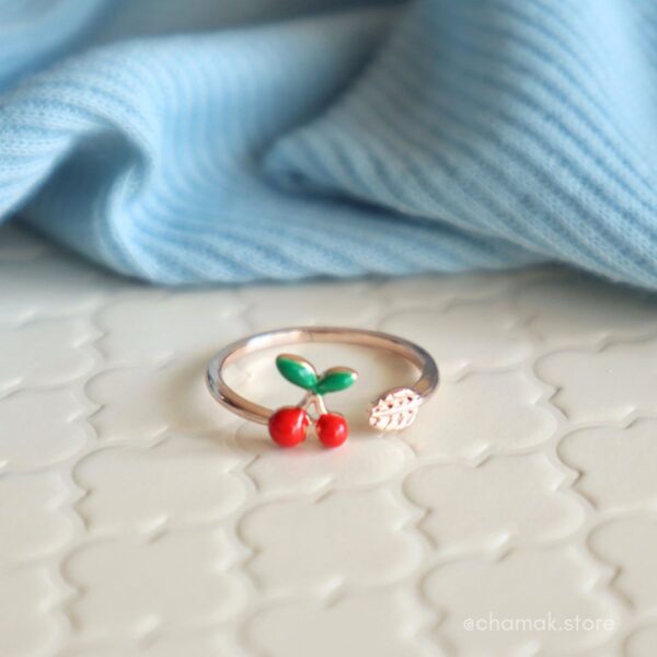 Cute Quirky Cherry Ring