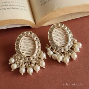 NAVYA Kundan Pearl Earrings