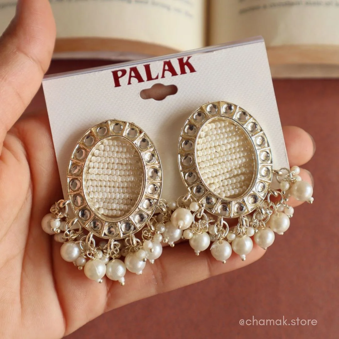 NAVYA Kundan Pearl Earrings