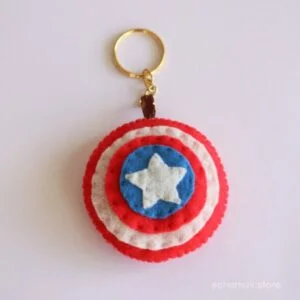 Marvels Captain America Keychain | Bag Charm