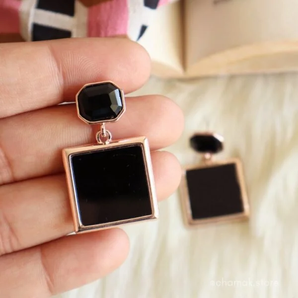 Premium Black Fashion Earrings-III
