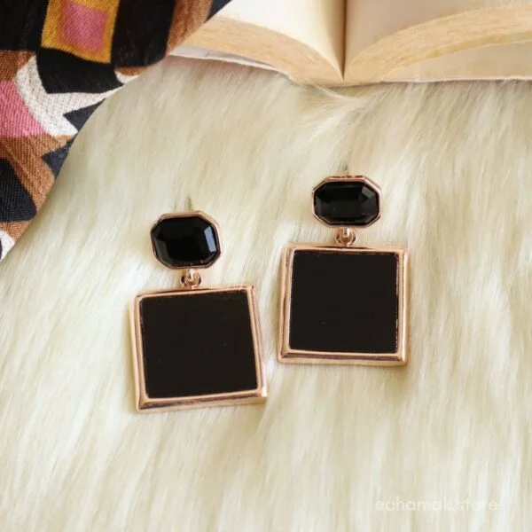Premium Black Fashion Earrings-III