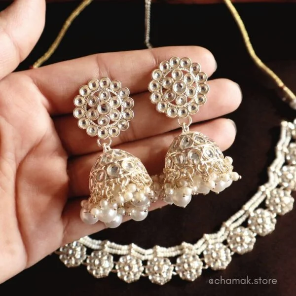 Kundan Jhumka Earrings