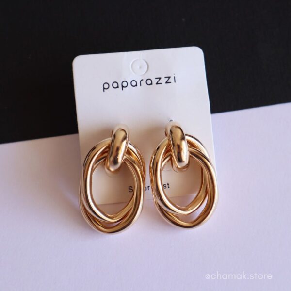Elegant Golden Stud Earrings
