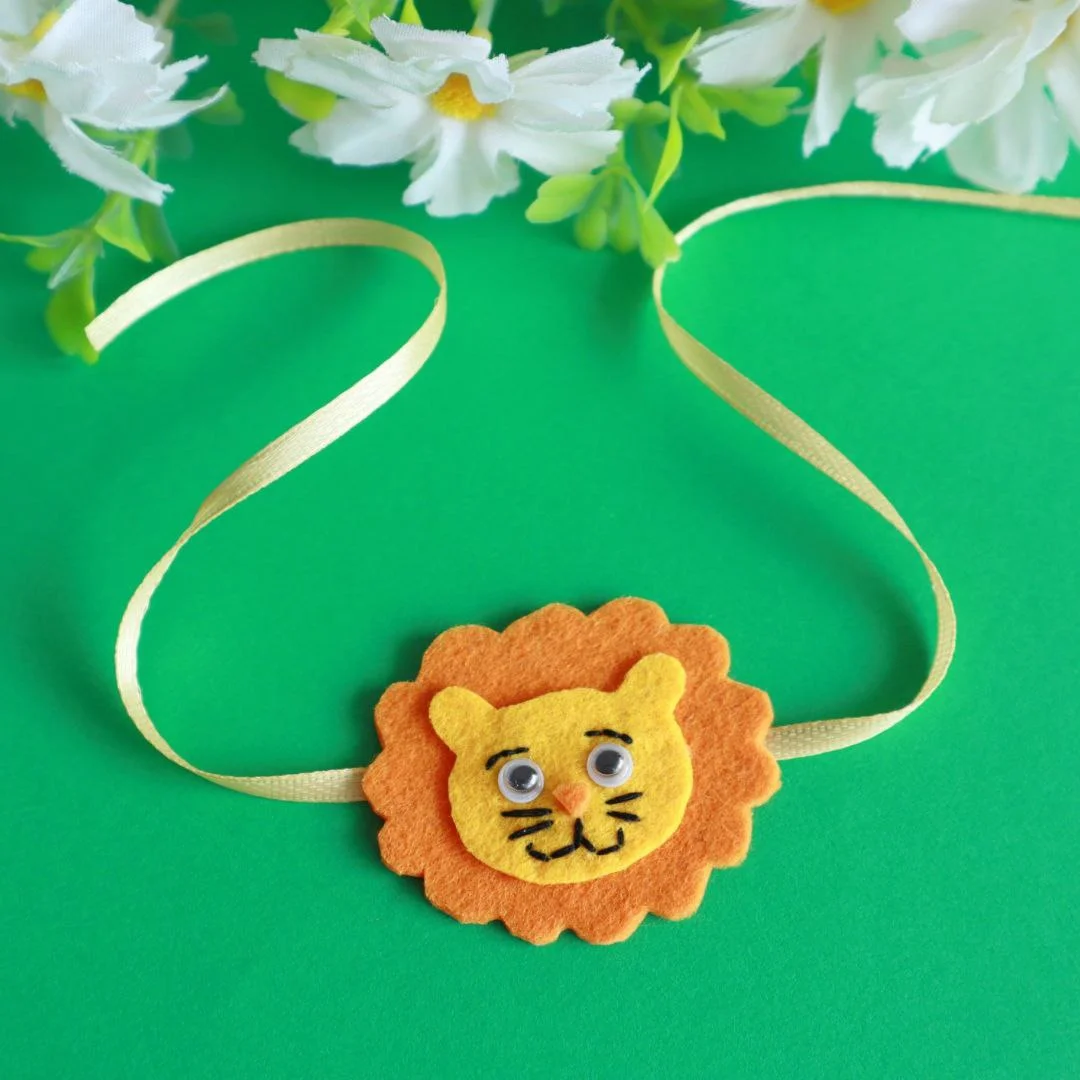 Cute Lion Face Kids Rakhi