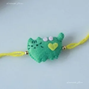 Handmade Cute Cat Felt Rakhi