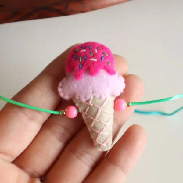 Ice-Cream Cone Rakhi For Kids