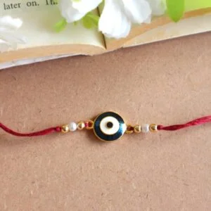 Blue Round Evil Eye Rakhi