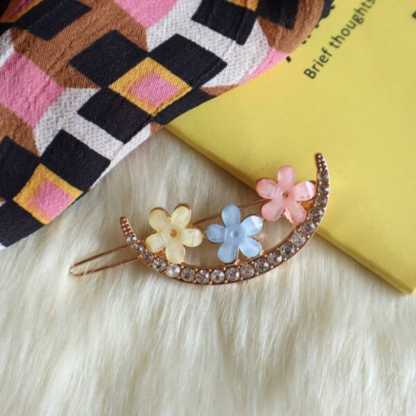 Colorful Stone Studded Hair Clip-II