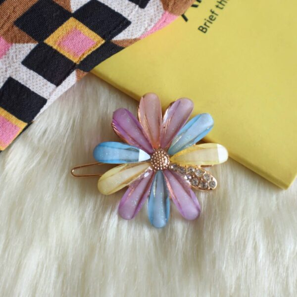 Colorful Stone Studded Hair Clip-III
