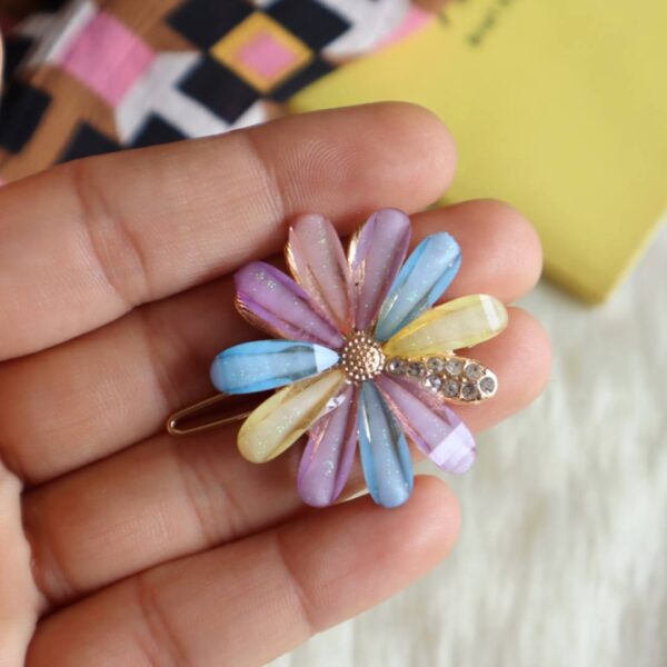 Colorful Stone Studded Hair Clip-III