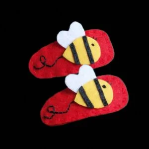 Set Of 2- Handmade Bee Hair Pins