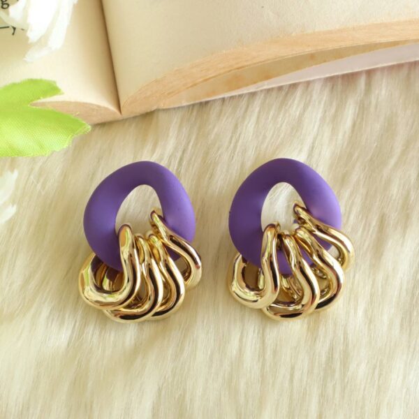 SASHA Earrings-Purple