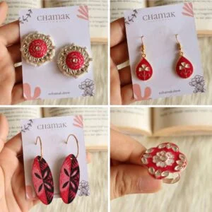 Ethnic Jewelry Combo-Rani Pink