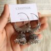 Oxidised Jhumka Earrings