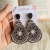 Black Wooden Earrings
