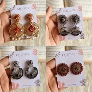 Ethnic Earrings Combo- 4 Pair Of Earrings