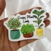 Fridge Magnet For Plant Lover-"Crazy Plant Lady"