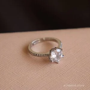 Luisa Promise Ring-White (Anti-Tarnish)