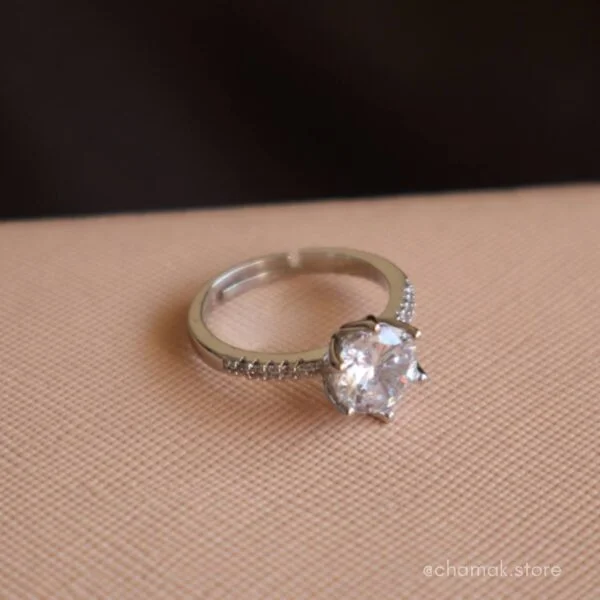 Luisa Promise Ring-White (Anti-Tarnish)
