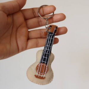 Handmade Guitar Keychain
