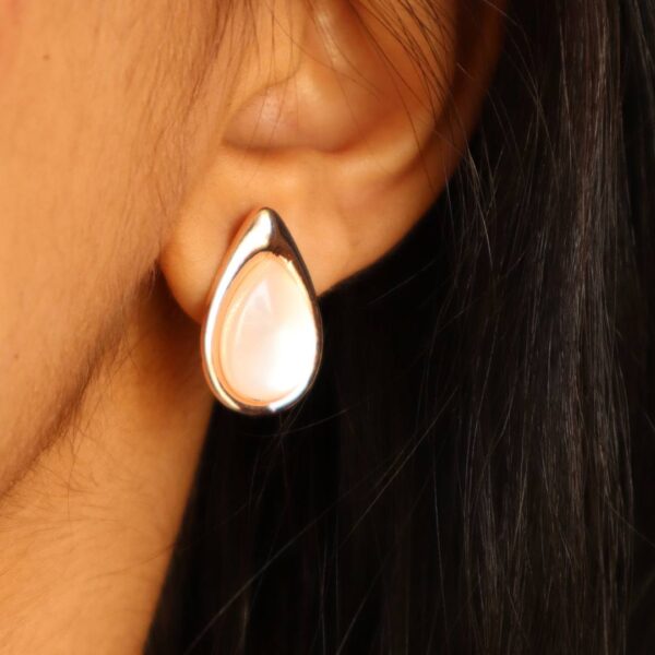 Oval Korean Stud Earrings