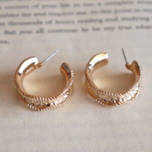 REGINA Gold Hoop Earrings