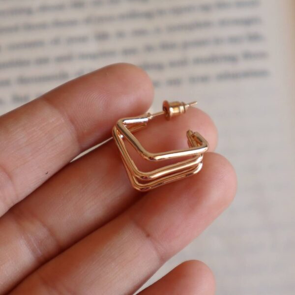 Minimalist Gold-Plated Hoop Earrings