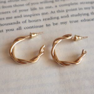 Stylish Golden Hoop Earrings